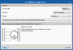 CYPELEC Networks. Installation types in accordance with IEC 60364-5-52. Click to enlarge the image